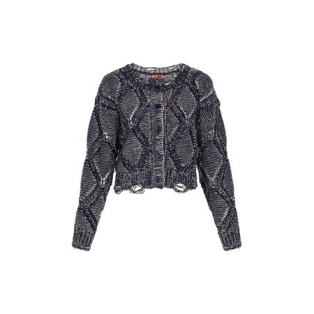 MYMO myMo ROCKS Gebreid vest zwart / wit