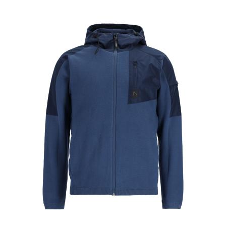 Chasin' CHASIN Gebreid vest Kobe Zip donkerblauw