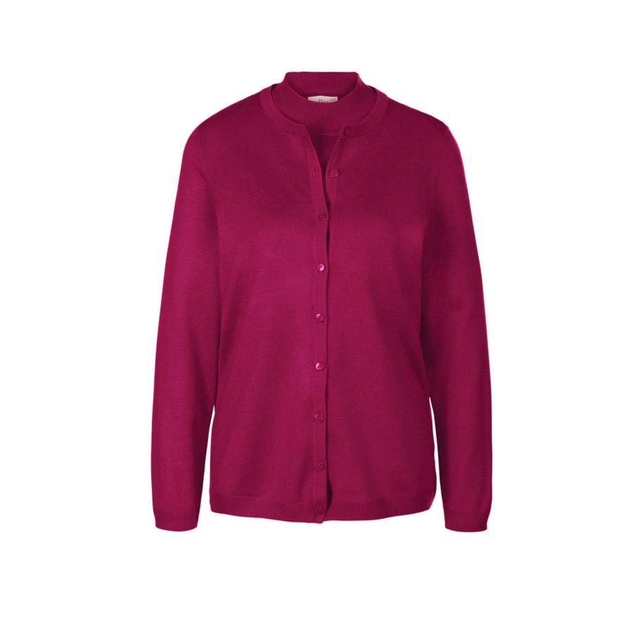 Goldner Goldner Gebreid vest framboos -