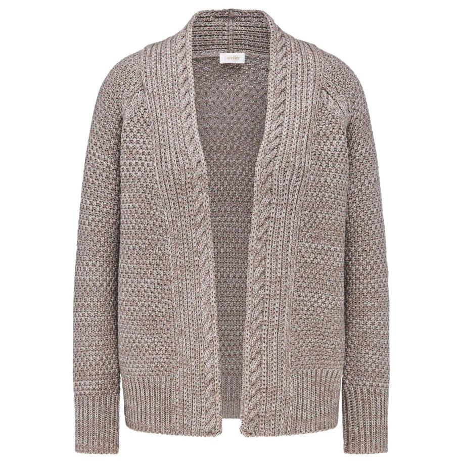 Goldner Goldner Gebreid vest bruin -