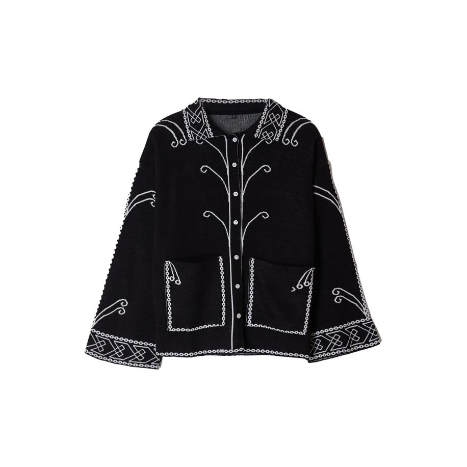 Trendyol Trendyol Gebreid vest zwart / wit -