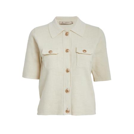 Peppercorn Peppercorn Gebreid vest Kaylee offwhite