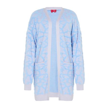 Swirly swirly Gebreid vest blauw