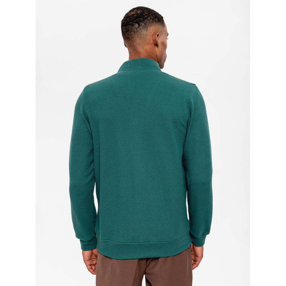 Antioch Antioch Gebreid vest smaragd -