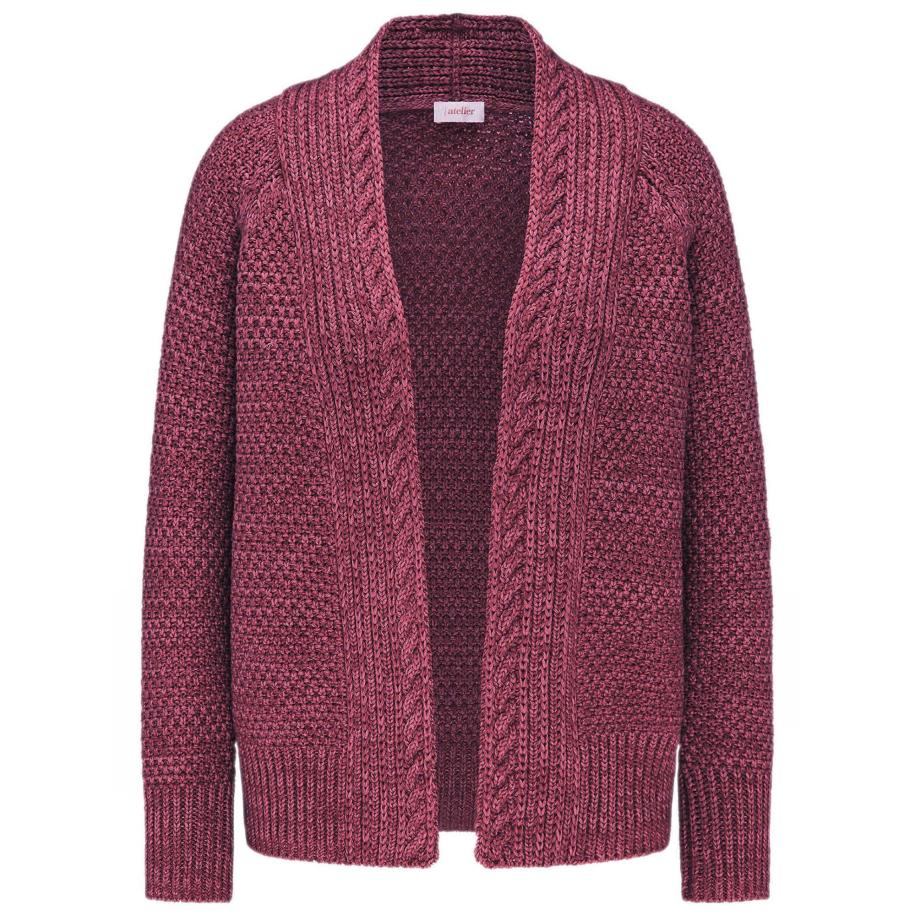 Goldner Goldner Gebreid vest wijnrood -