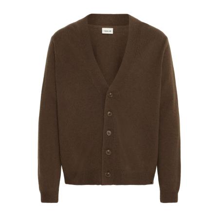 Solid !Solid Gebreid vest DRICK bruin