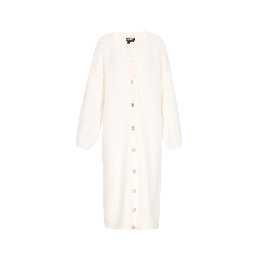 DreiMaster DreiMaster Vintage Gebreid vest wit -