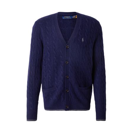 Polo Ralph Lauren Gebreid vest marine / grijs gemêleerd