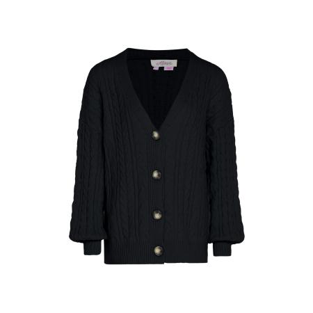 aleva aleva Gebreid vest zwart