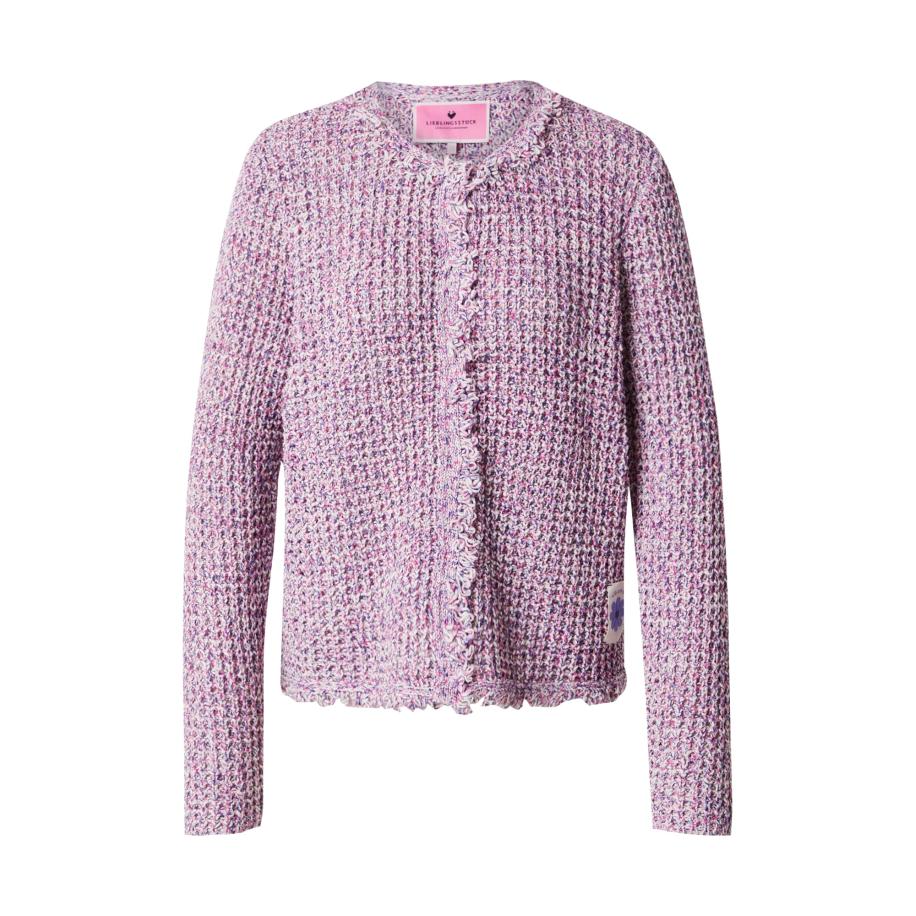 LIEBLINGSSTÜCK LIEBLINGSSTÜCK Gebreid vest Sinja lila / rosa / wit -