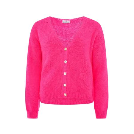zwillingsherz Zwillingsherz Gebreid vest neonroze