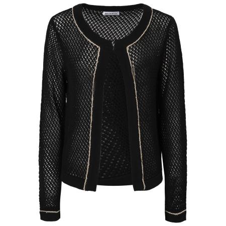 Influencer Influencer Gebreid vest zwart / wit