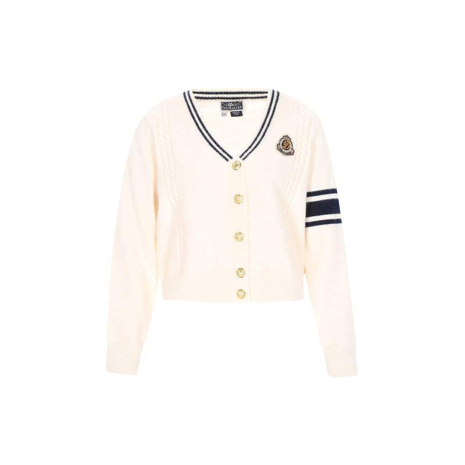 DreiMaster DreiMaster Maritim Gebreid vest geel / zwart / natuurwit -