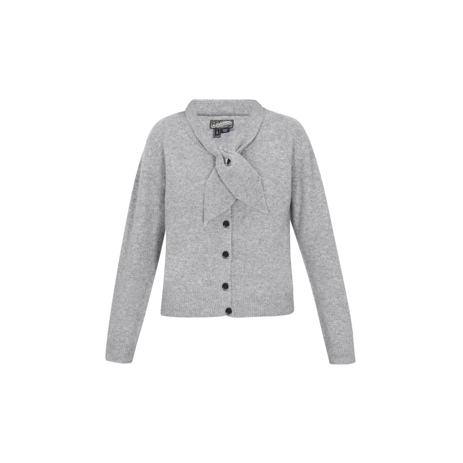 DreiMaster DreiMaster Vintage Gebreid vest Vintage grijs gemêleerd -