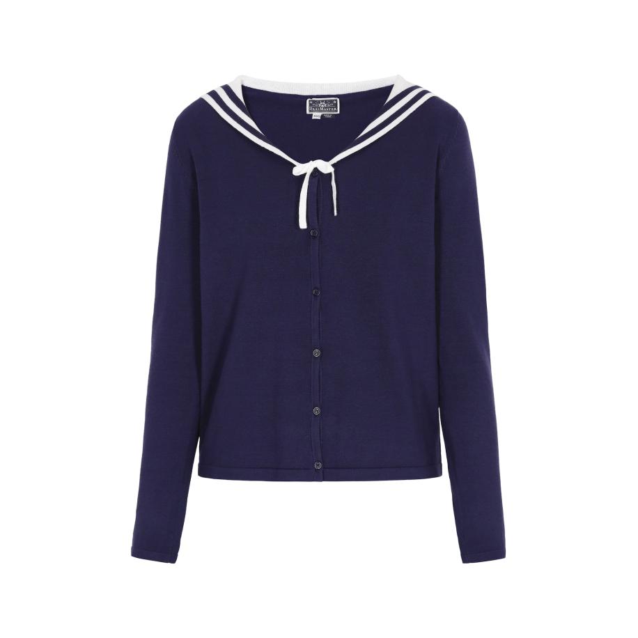 DreiMaster DreiMaster Maritim Gebreid vest navy / wit -