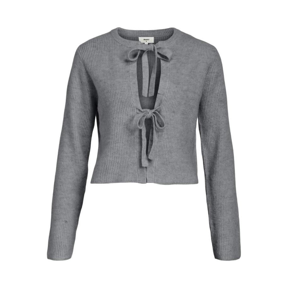 Object OBJECT Gebreid vest Parvi grijs gemêleerd -