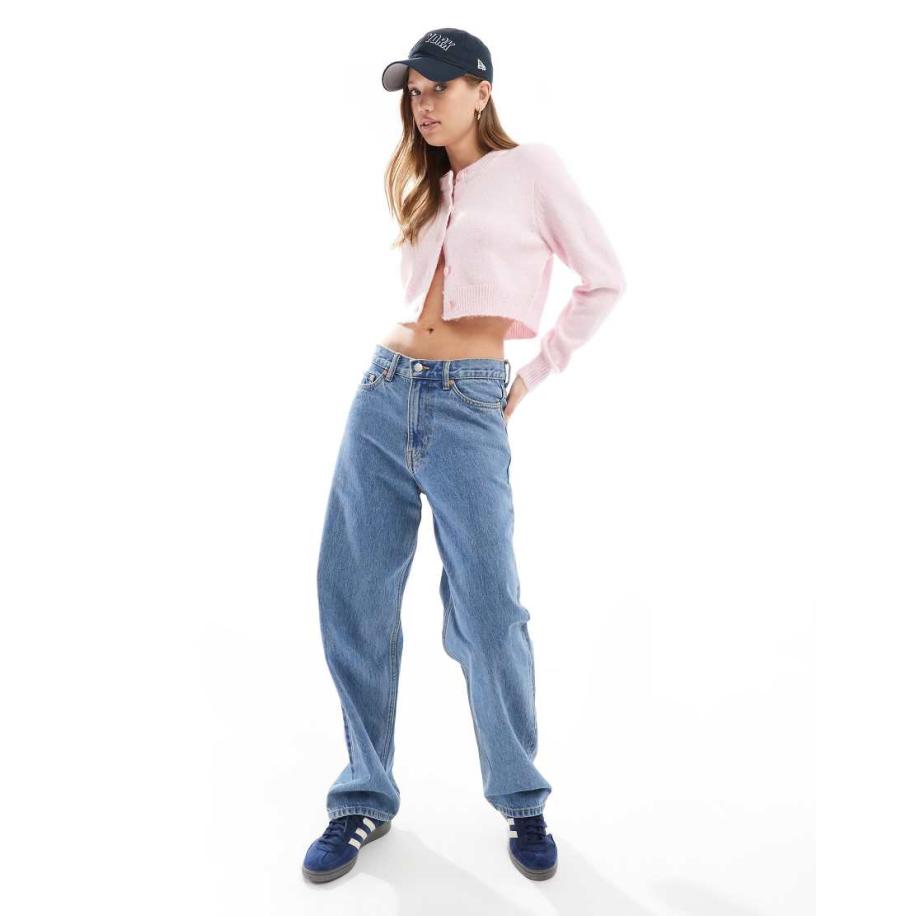 Cotton On Cropped zacht gebreid loungevest in lichtroze Roze