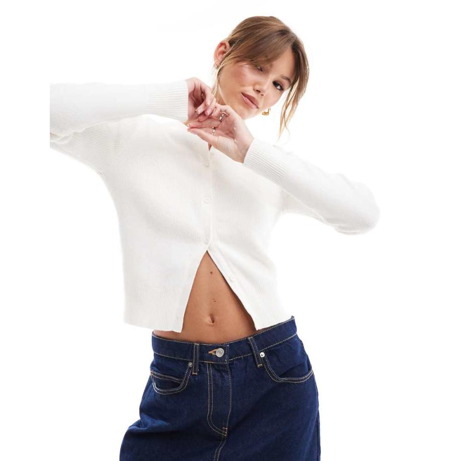 Hollister Vest met knoopsluiting in wit Wit