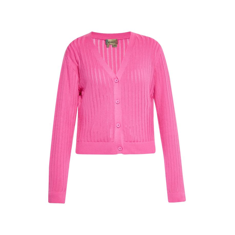 ebeeza ebeeza Gebreid vest lichtroze -