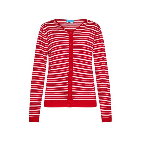 SANIKA SANIKA Gebreid vest rood / wit