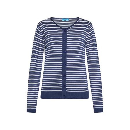 SANIKA SANIKA Gebreid vest marine / wit