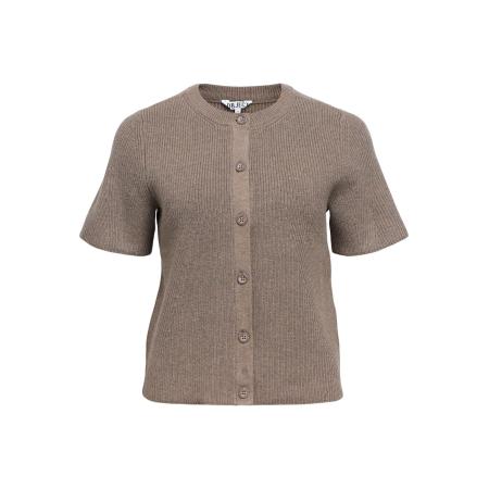 Object OBJECT Gebreid vest VIOLA taupe