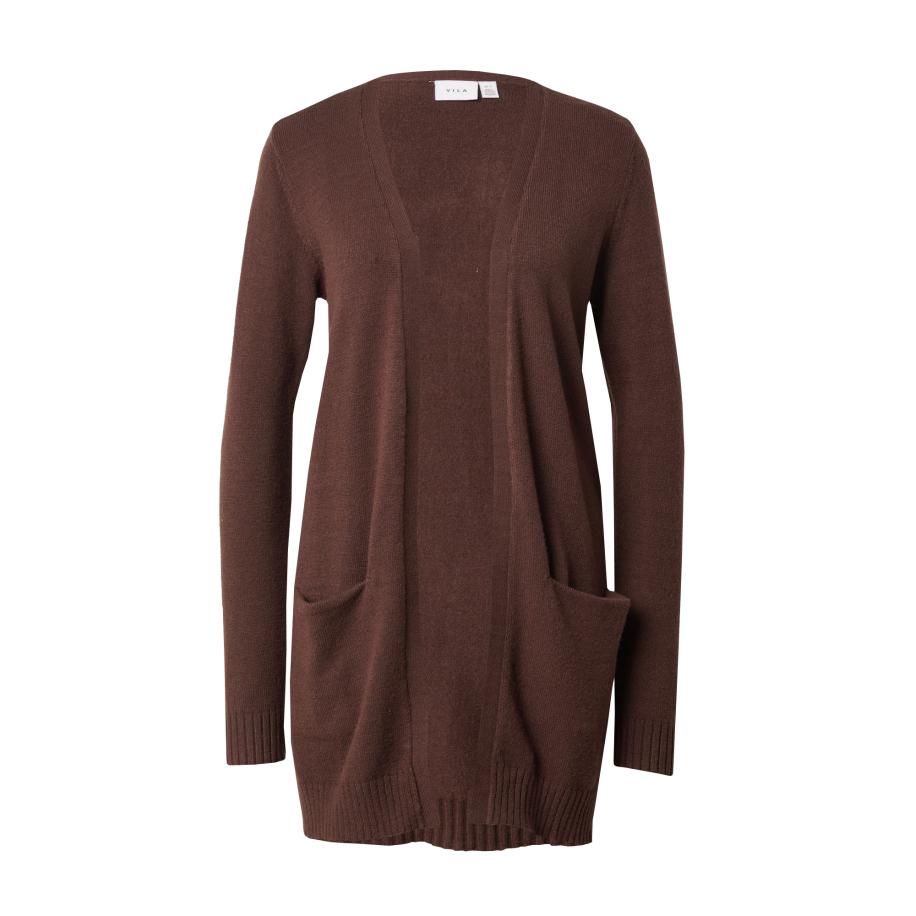 Vila VILA Gebreid vest VIRil donkerbruin -