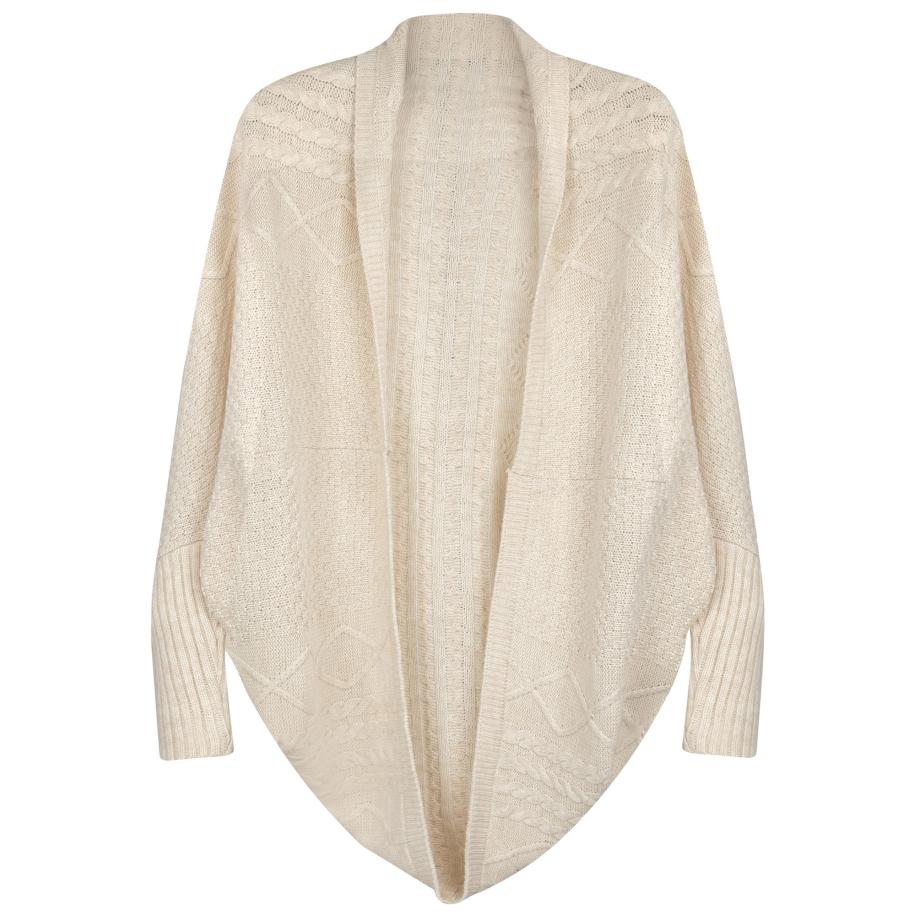 Felix Hardy Felix Hardy Gebreid vest stone grey -