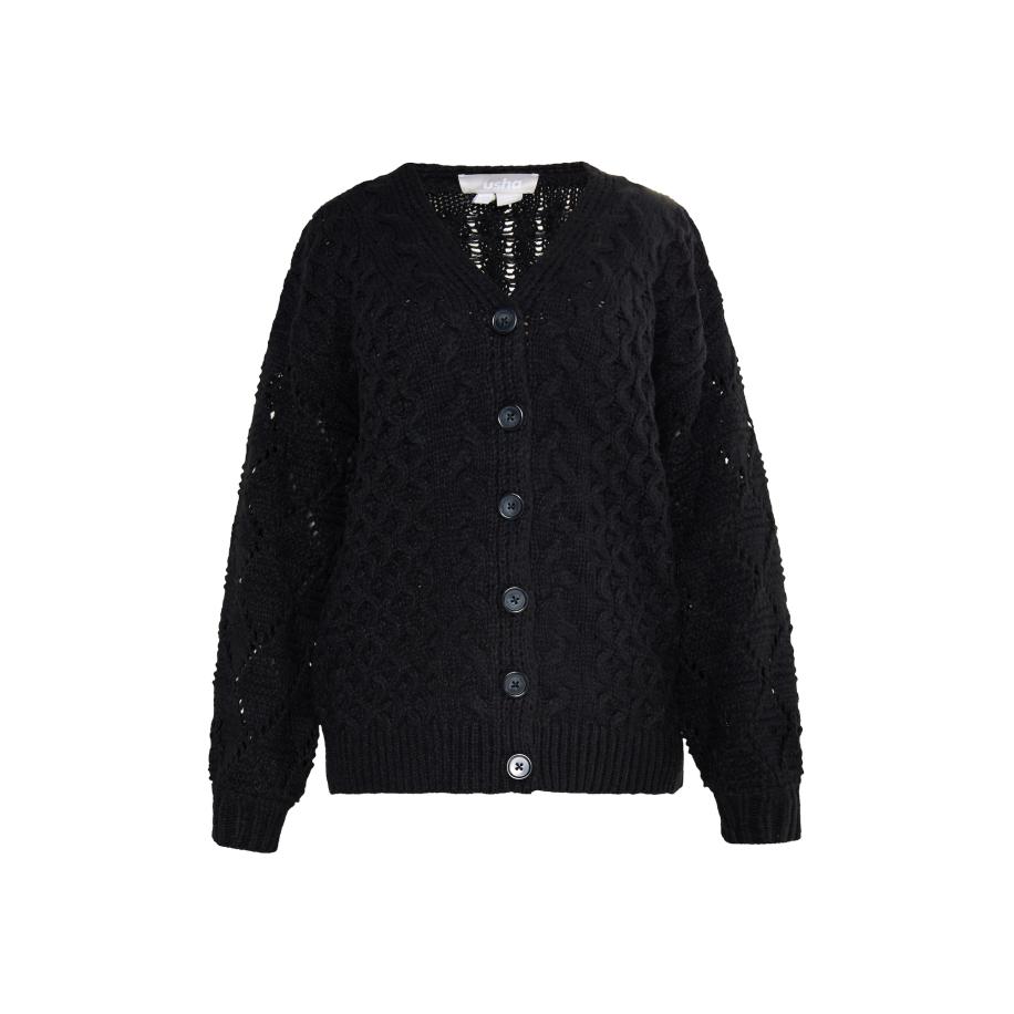 Usha Usha Gebreid vest Lurea zwart -