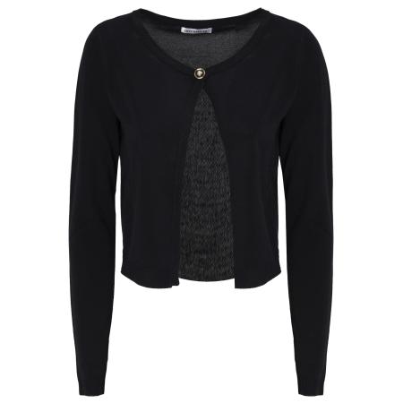 Influencer Influencer Gebreid vest goud / zwart