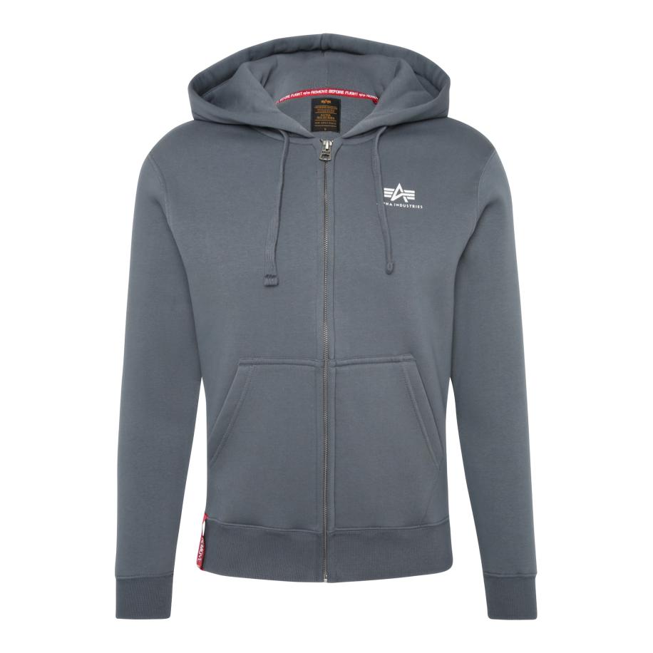 ALPHA INDUSTRIES Sweatvest duifblauw / wit Blauw