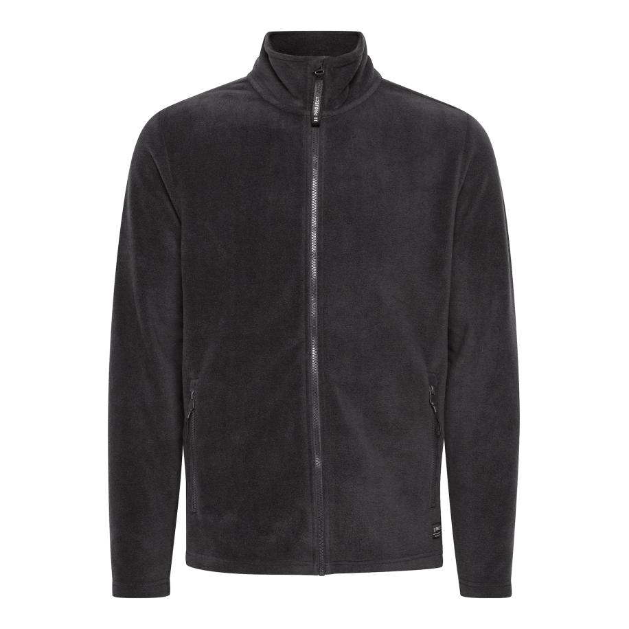 11 Project 11 Project Fleece jas Michalis donkergrijs -