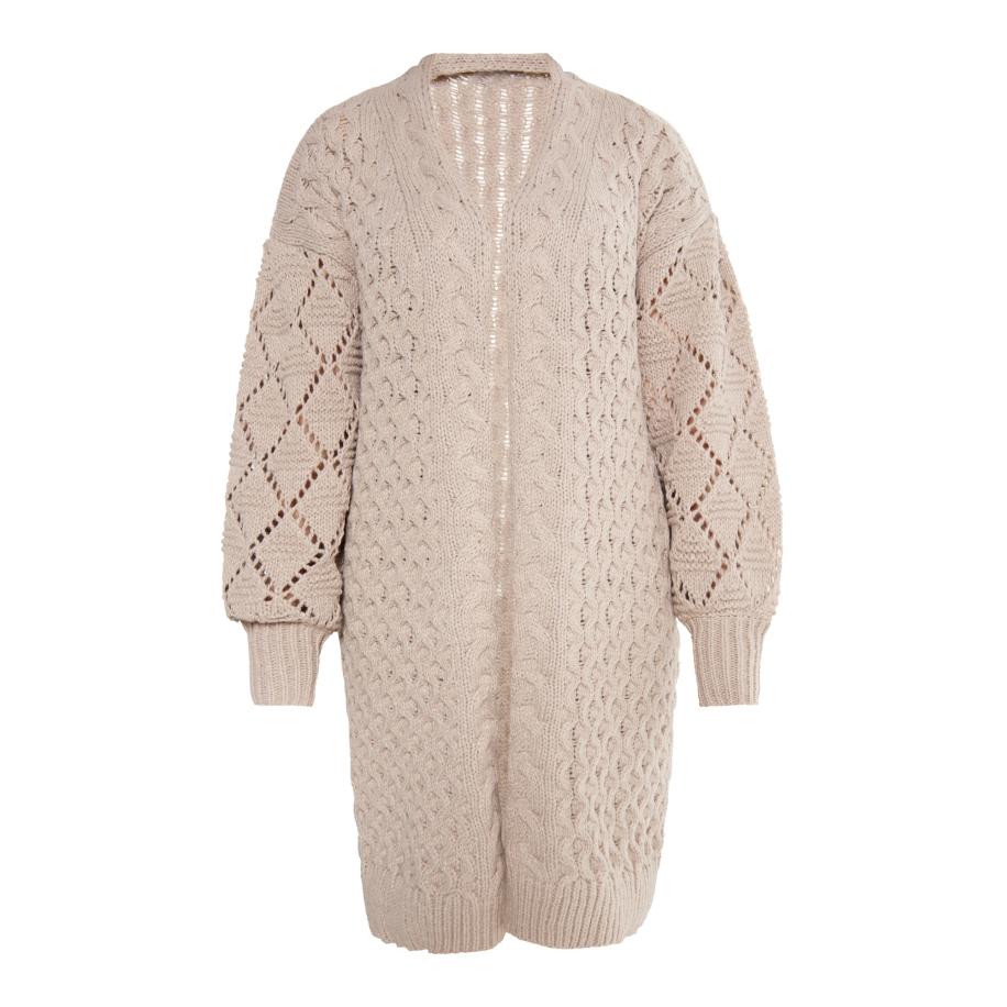 Usha Usha Gebreid vest Sivene beige -