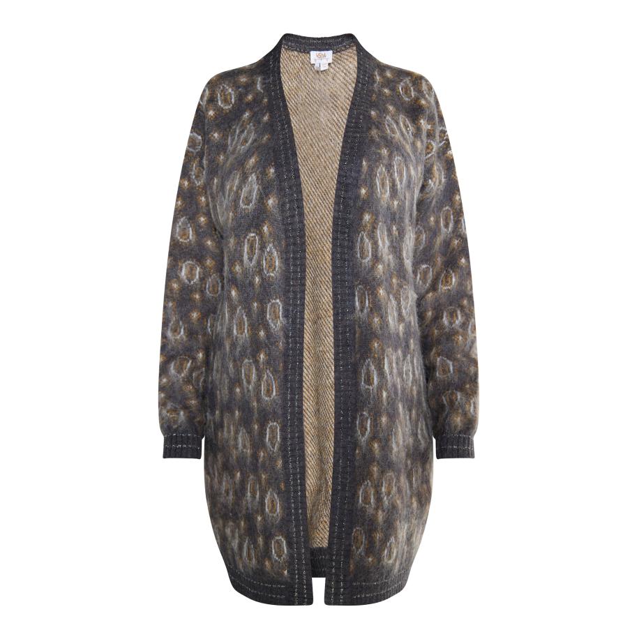 Usha usha FESTIVAL Gebreid vest Carnea bruin / antraciet -