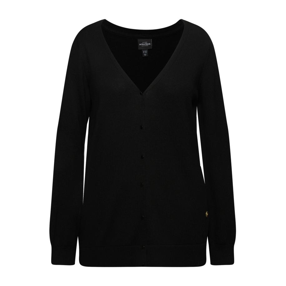 Ulla Popken Ulla Popken Gebreid vest zwart -