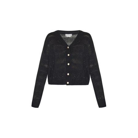 Usha Usha Gebreid vest zwart