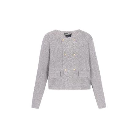 DreiMaster DreiMaster Vintage Gebreid vest grijs