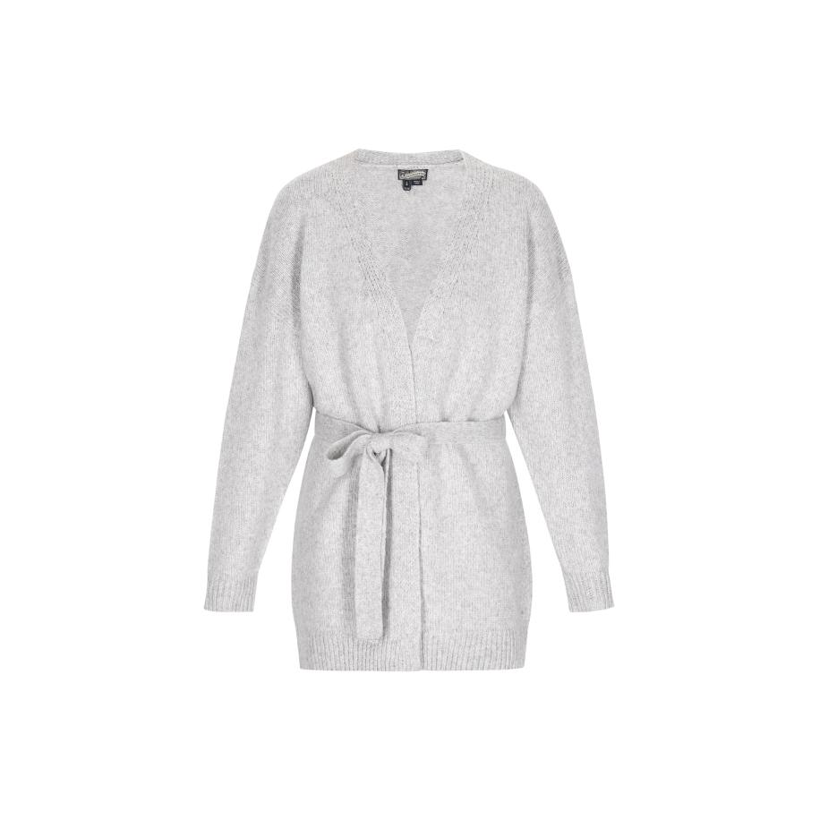 DreiMaster DreiMaster Vintage Gebreid vest lichtgrijs -