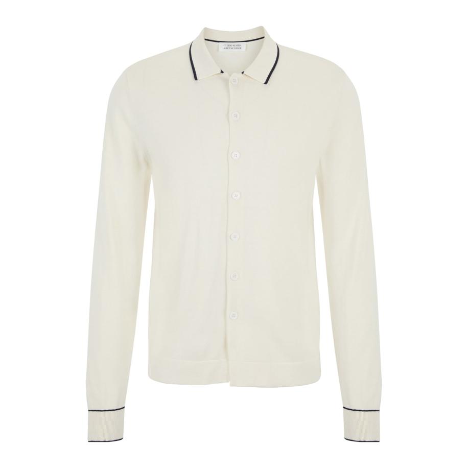 Guido Maria Kretschmer Guido Maria Kretschmer Men Gebreid vest Torge zwart / wolwit -