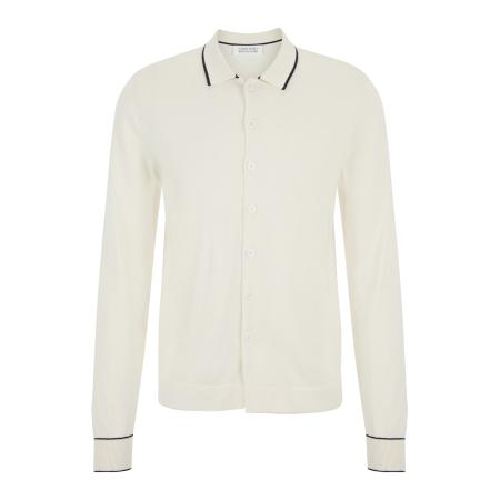 Guido Maria Kretschmer Guido Maria Kretschmer Men Gebreid vest Torge zwart / wolwit