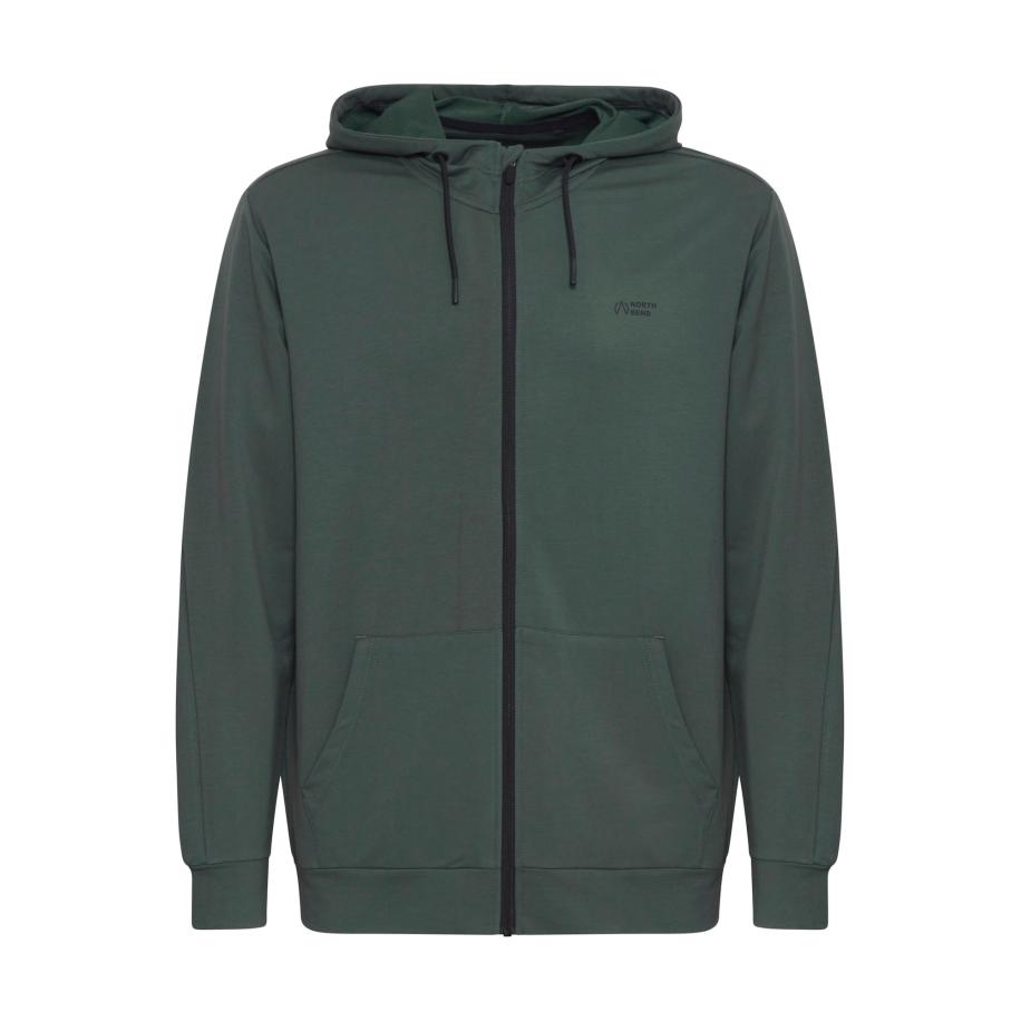 North Bend North Bend Sweatvest Brent donkergrijs -