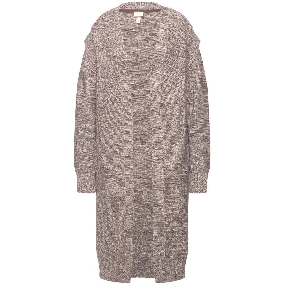 Ulla Popken Ulla Popken Gebreid vest lichtbruin -