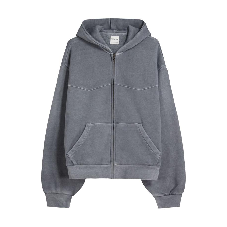 Bershka Bershka Sweatvest donkergrijs -