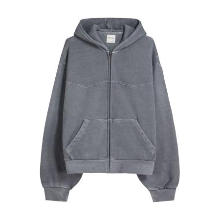 Bershka Bershka Sweatvest donkergrijs