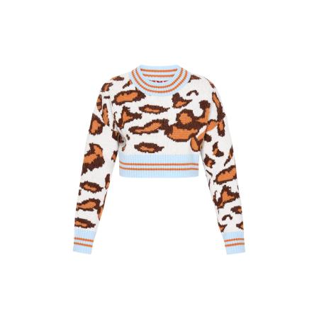 MYMO myMo ROCKS Gebreid vest beige / blauw / bruin / oranje