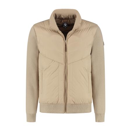 Travelin Travelin Gebreid vest Damian sand