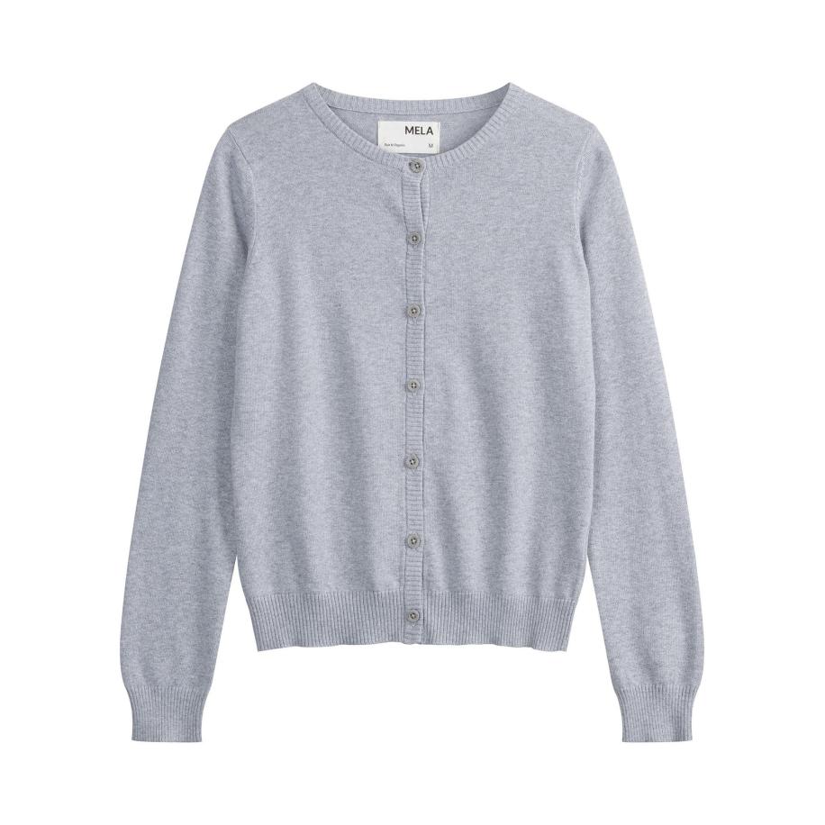 MELA Gebreid vest Nameen grijs gemêleerd Grijs