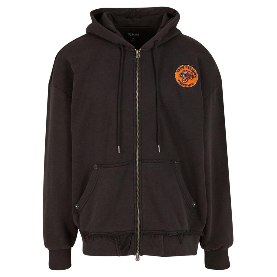 True Religion Sweatvest Tiger oranje / zwart / wit Zwart