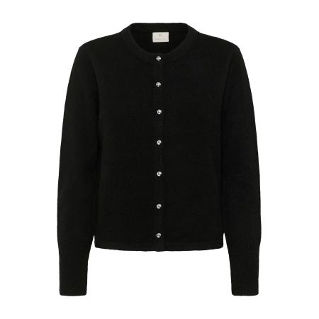 Kaffe Kaffe Gebreid vest KANiel zwart