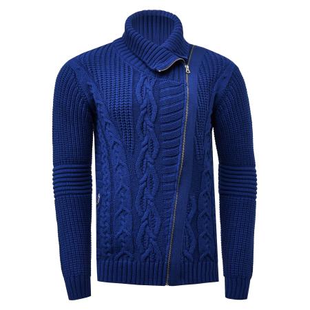 Rusty Neal Rusty Neal Gebreid vest indigo